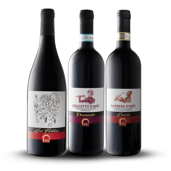 I Rossi: Dolcetto, Barbera, Pinot Nero scatola da 6 bottiglie (l.0,75)